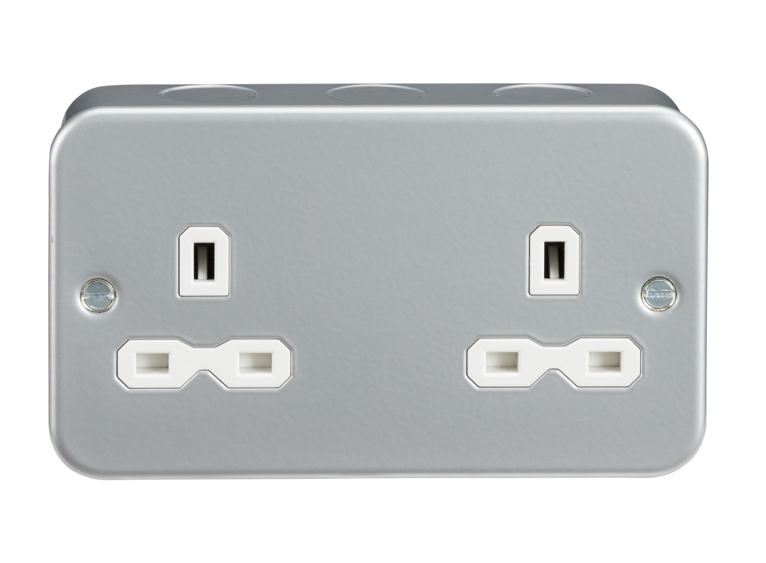 B&Q - Mla  Metal Clad 13A 2 Gang UnsocketMr9000U