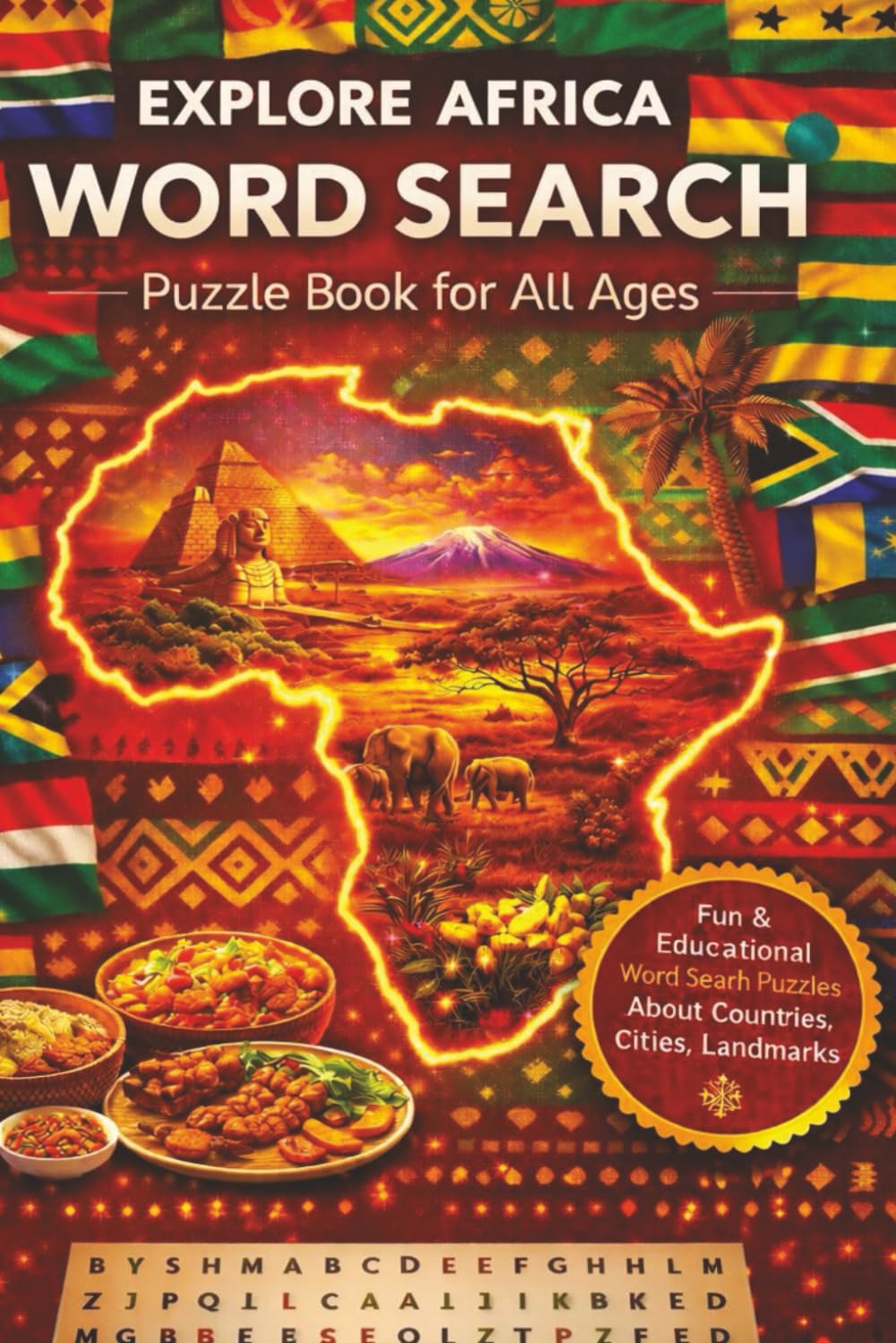 Africa Word Search Puzzle Book for All Ages: Engaging & Educational Word Search Puzzles to Learn African Geography, Culture, and Traditions