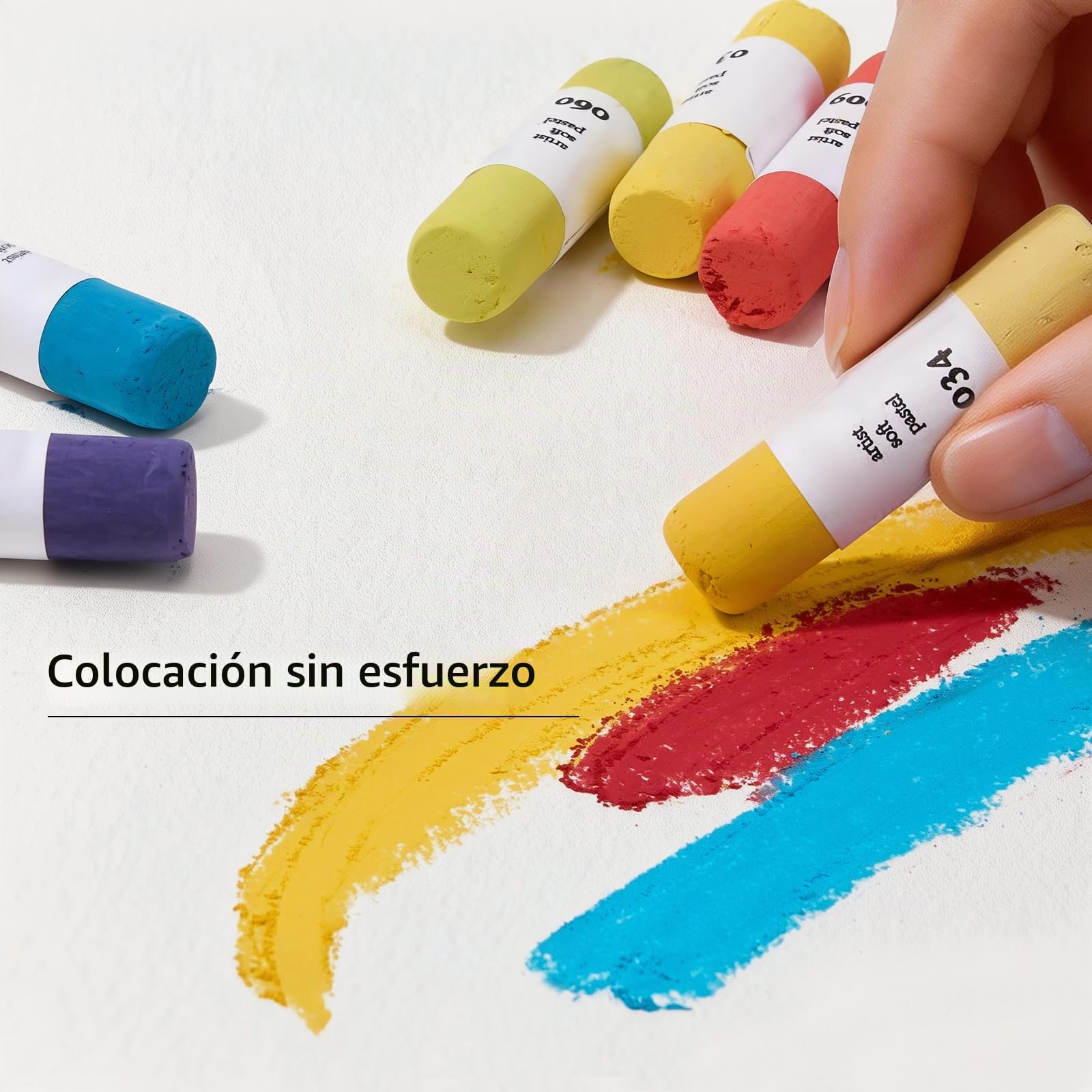 LIGHTWISH 120 Pasteles Blandos Hechos a Mano – Set Profesional Ultra Completo de 120 Colores para Artistas Exigentes – No Tóxico for Art Sketching & Shading