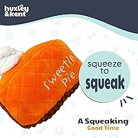 Vista 8 de Huxley & Kent Juguete Gracioso para Perros con Chirriador – Juguete de Peluche Chirriante de Otoño para Perros Pequeños, Medianos y Grandes – Animal