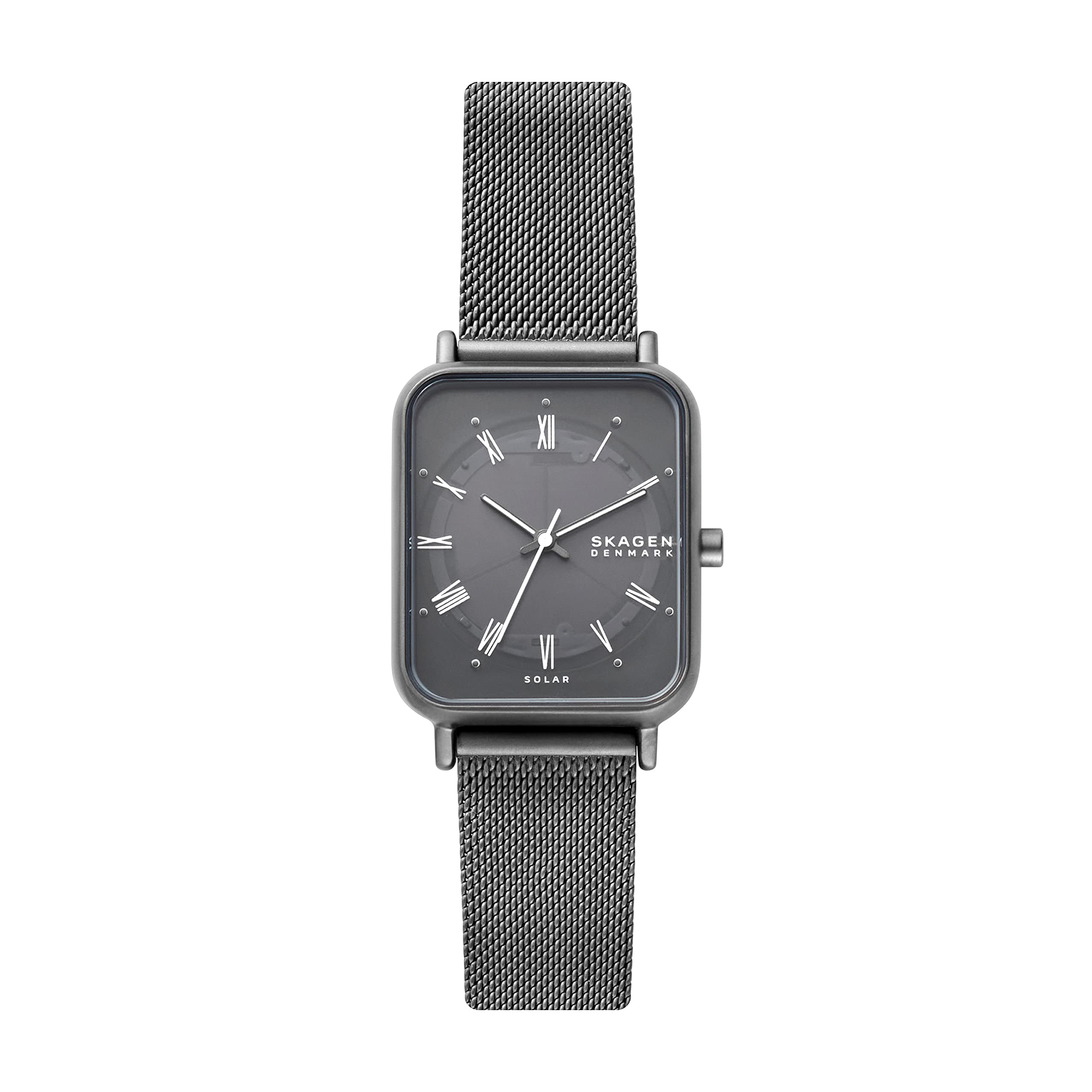 Skagen Denmark steel ladies gray graphite metal mesh dress watch NEW BATTERY Skagen Women main image 2
