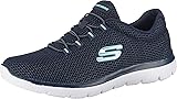 Skechers Femme Summits 12985 Espadrilles 39 EU Navy Mesh White Trim
