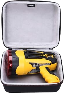 LTGEM Case for STANLEY SL10LEDS Rechargeable 2200 Spotlight, 8.8"x7.8"x4" | Eva Hard Shell Carrying Storage Case for LED handheld Spotlight Flashlight and Accessories, Case Only