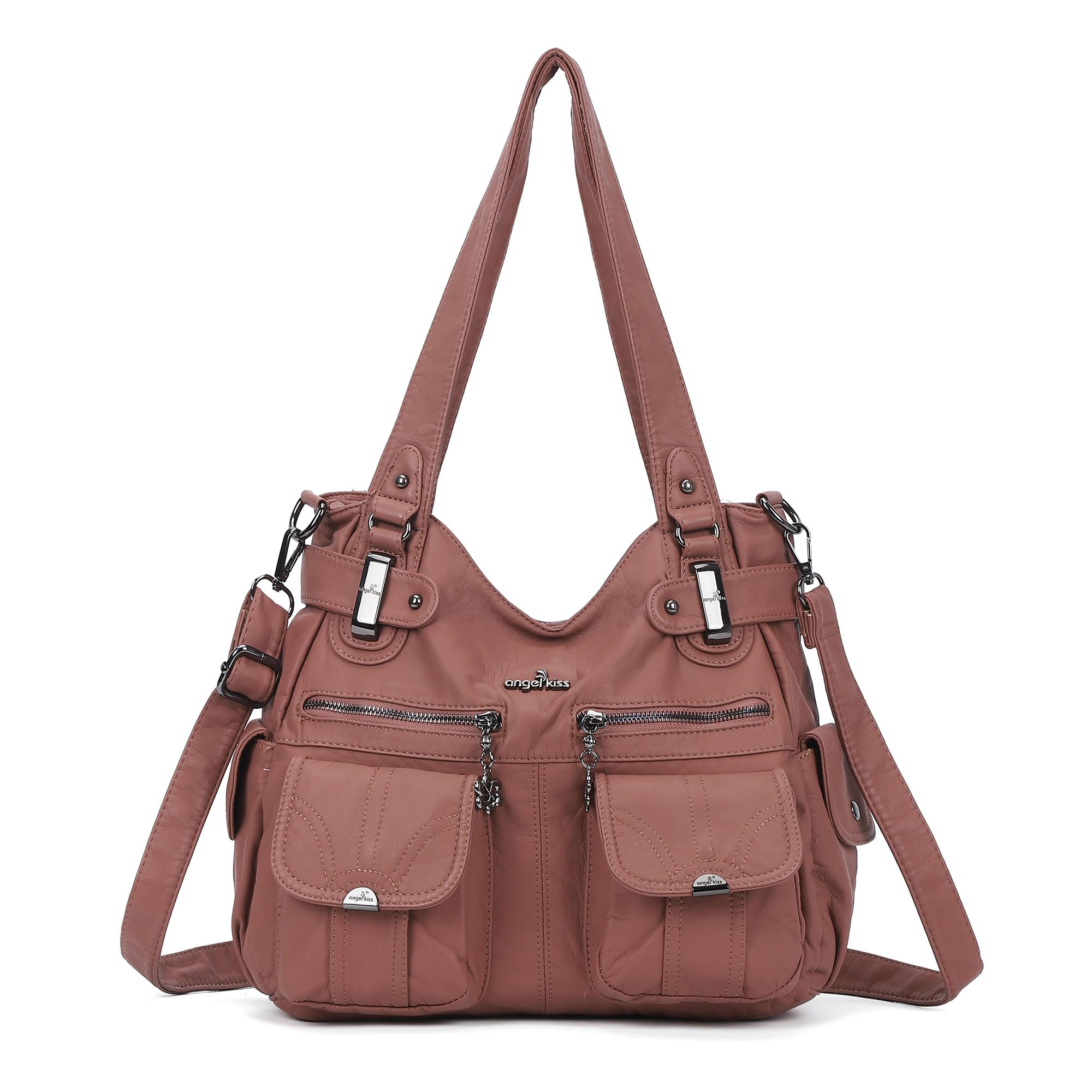 Angel Kiss Tasche Damen Handtasche weiches Taschen Schultertasche Henkeltaschen Umhängetaschen Tragetasche Tote Shopper Groß Hobo Tasche Viele Fächer tolle tasche für Frauen