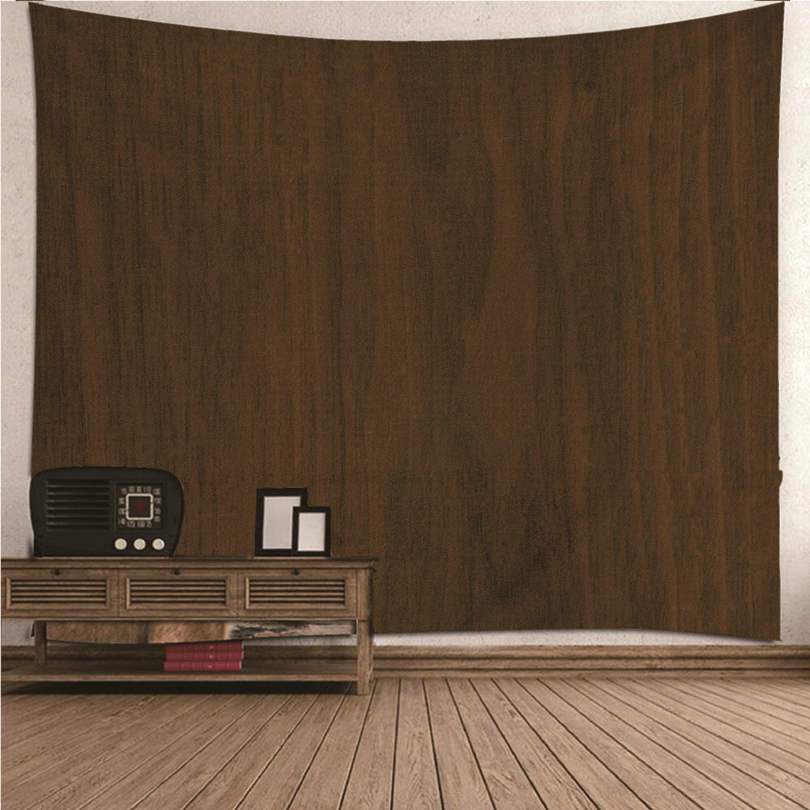 Tapiz de pared moderno KnSam de 150 x 150 cm en color marrón para salón