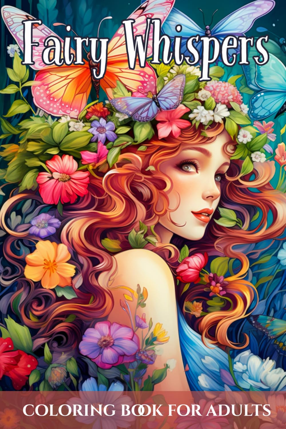 Fairy Whispers: Fantasy Fairy Coloring Book for Adults: Enchanting Fairy Scenes for Stress Relief, Mindfulness & Creative Relaxation