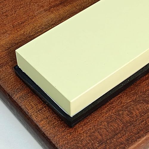 Miniatura 2 de Piedra afiladora de vidrio con base de silicona antideslizante, grano de piedra de afilar, afilador de cuchillos de afilado húmedo de un solo lado,