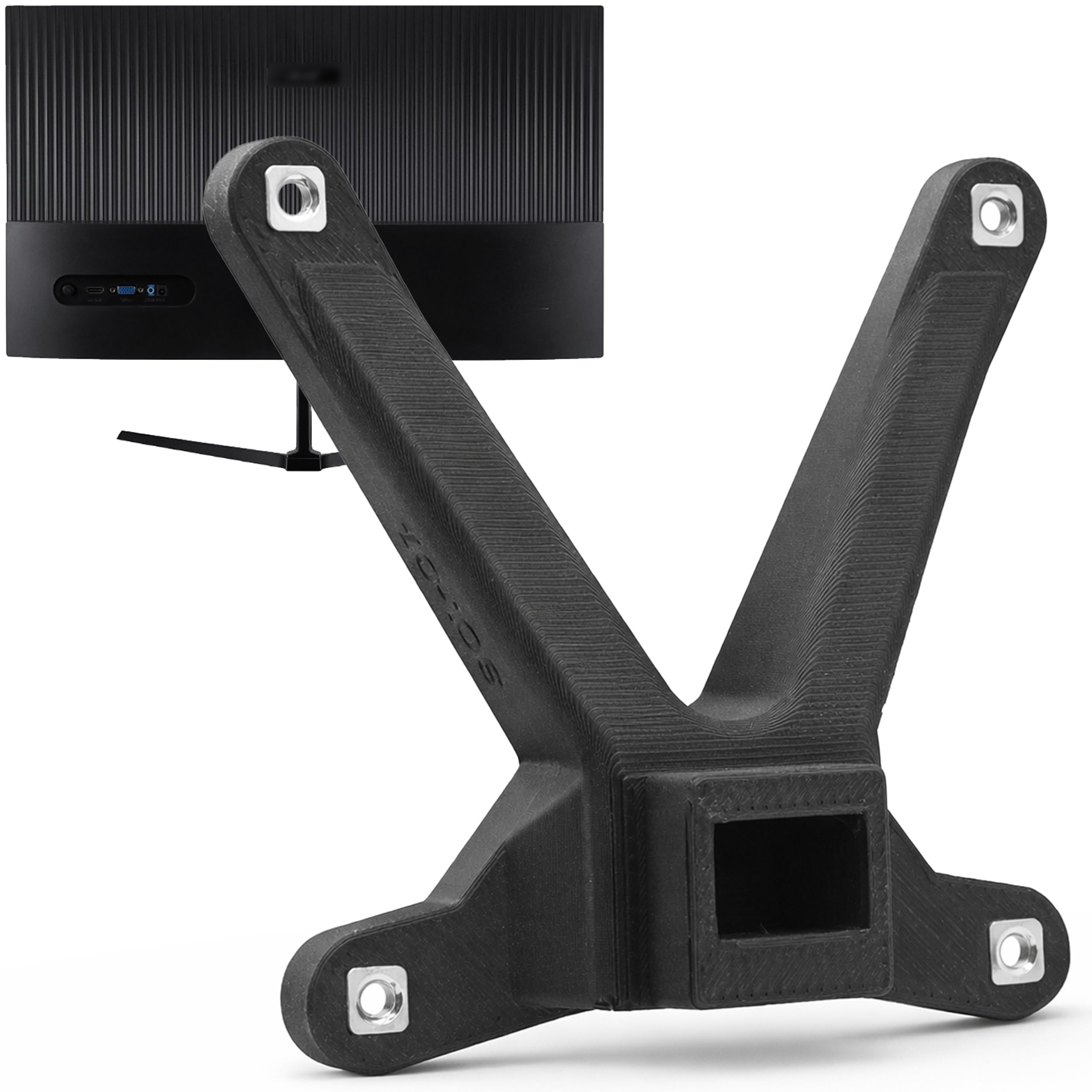 3IDEE Adapter VESA Kompatybilny z monitorem Acer (QG240YH3, QG270H3) - Adapter do montażu ekranu 75 x 75 mm - dla monitorów bez połączenia VESA do montażu na monitorze lub uchwycie ściennym