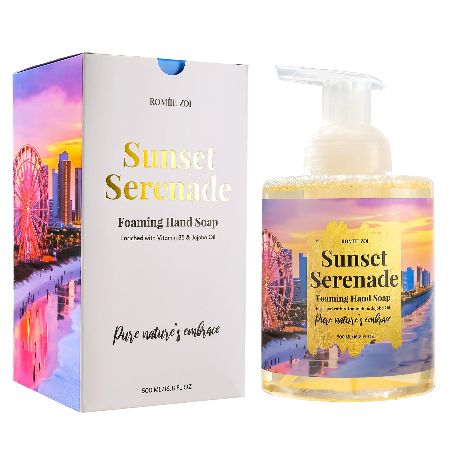 Myrtle Beach Sunset Serenade Foaming Hand Soap - Marine Mirage Fragrance, 500ml (16.8 fl oz)