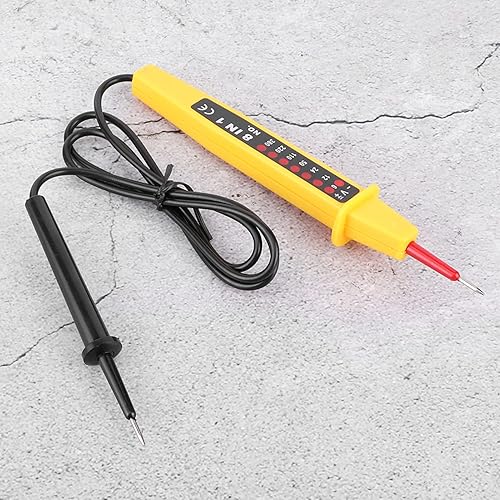 Miniatura 9 de Probador de voltaje, 8 en 1 Probador de Voltaje Pluma AC DC 6-380V Multifuncional Coche Instrumento Eléctrico Probador Detector con Luz LED