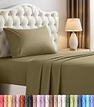 Utopia Bedding Queen Bed Sheets - 4 Piece Queen Size Cooling Sheet Set - Hotel Luxury Soft Breathable Microfiber, Oeko-TEX, Deep Pocket Easy Fit & Care, Fade & Wrinkle Resistant, Grey