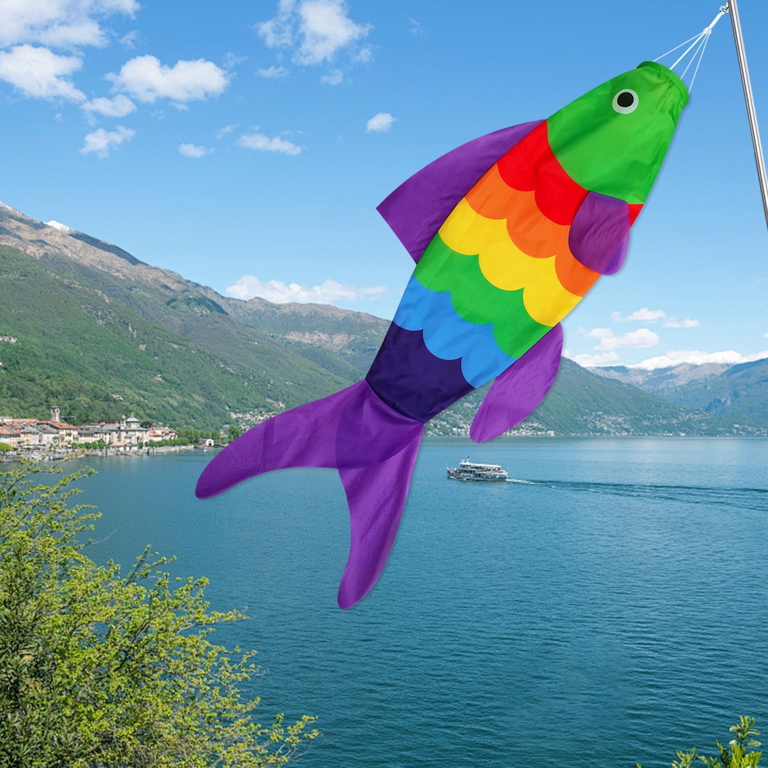 Rainbow Fish Windsock