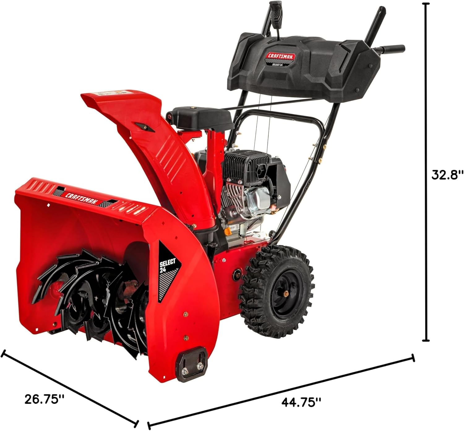 CRAFTSMAN Select 24 Snow Blower Dimensions