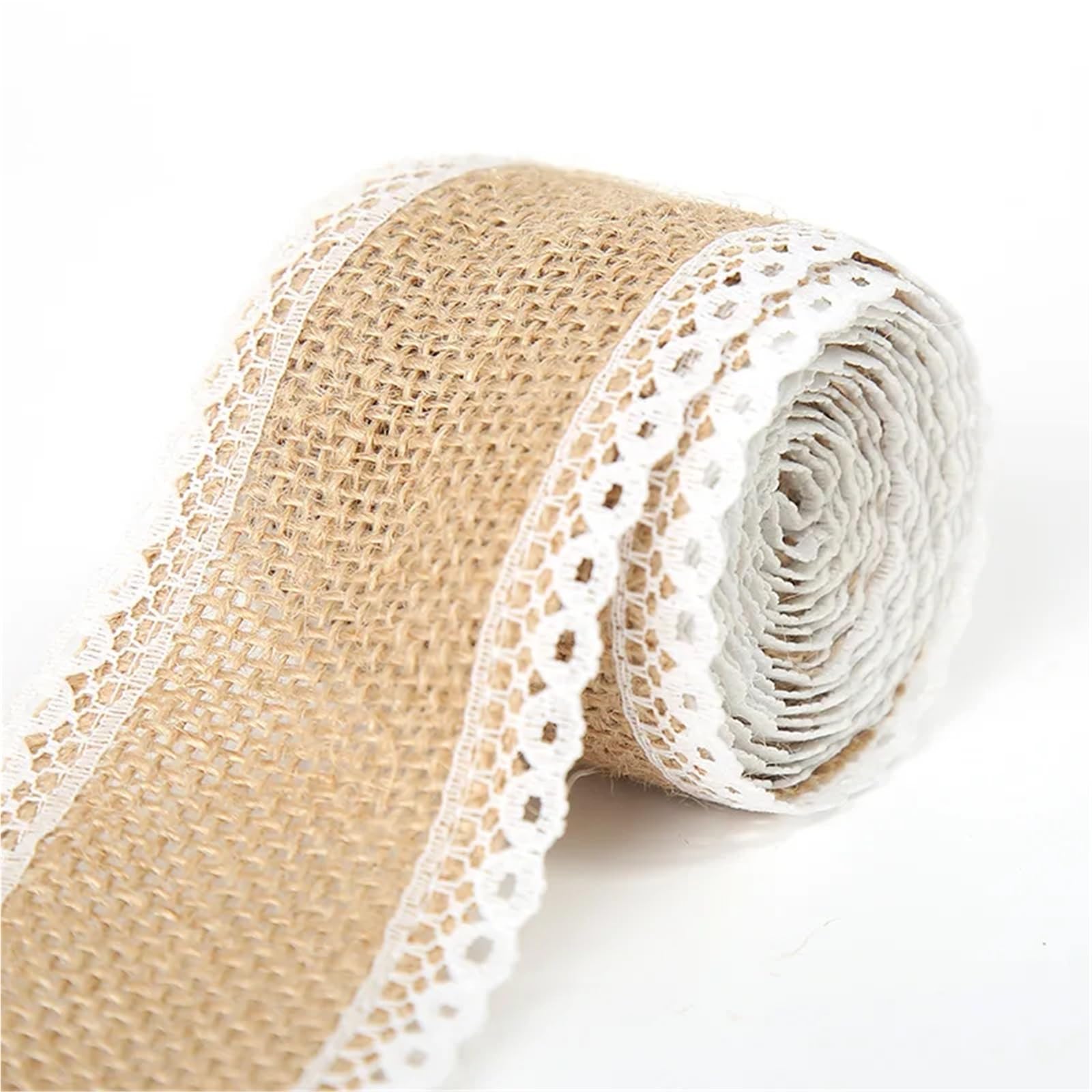 Jute Burlap Ribbon, Jute Burlap Ribbon White Lace Trim 1-10m