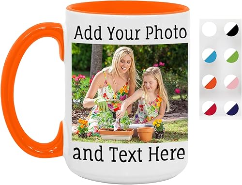 Miniatura 13 de Taza de café personalizada, tazas personalizadas con palabras con imágenes, tazas personalizadas de 11 onzas con foto, tazas personalizadas, regalo