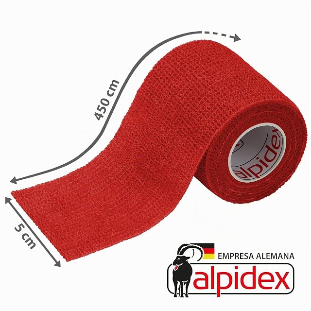 Foto 2 de 6 de ALPIDEX 12 Rollos Venda Autoadhesiva Elástica 5 cm x 4,5 m Cohesiva