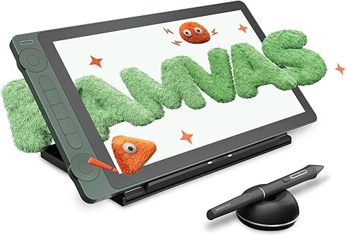 HUION Tableta de dibujo con pantalla completamente laminada de arte Kamvas 13 (Gen 3) SE Tableta gráfica con vidrio de lona antirreflejo, pantalla