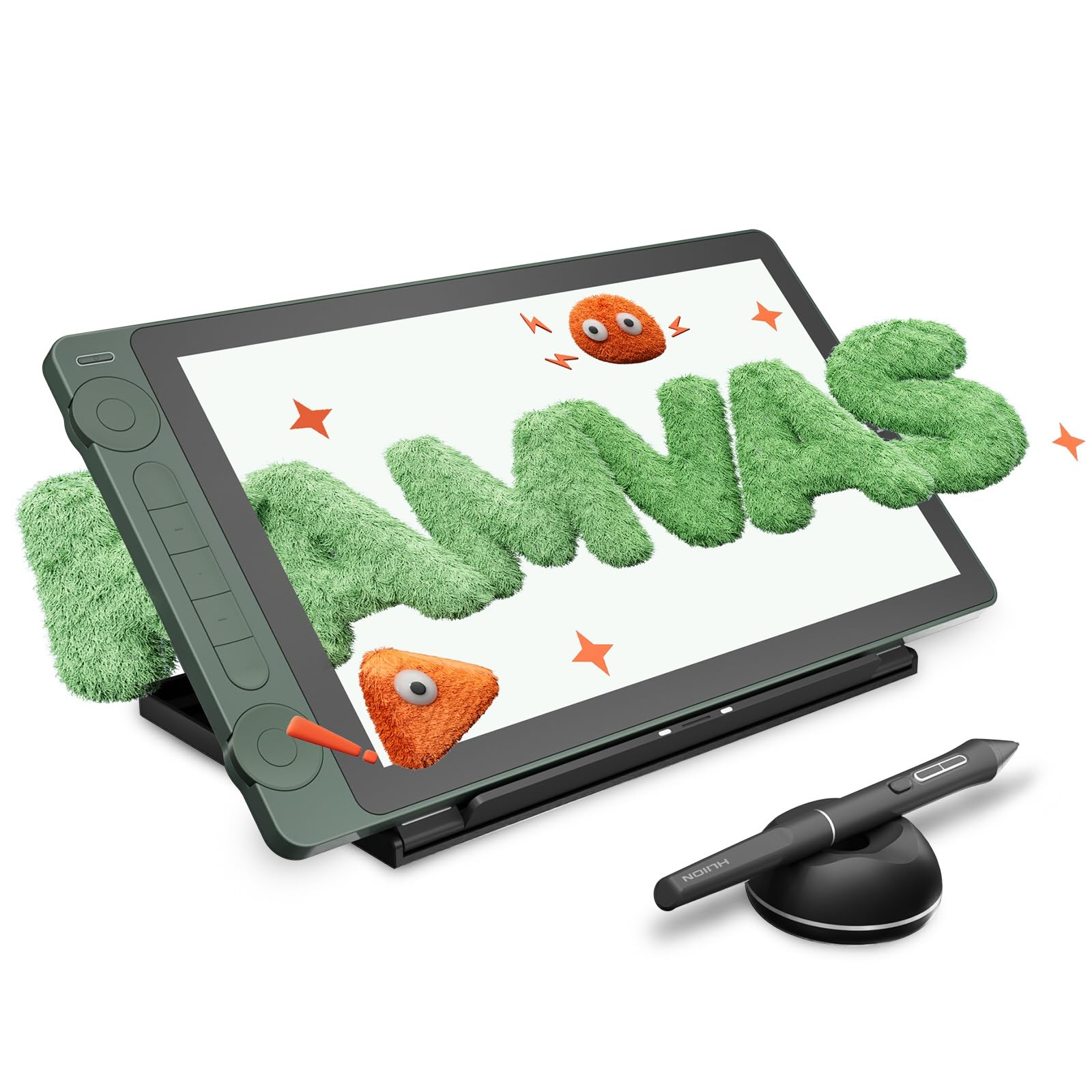 HUION Kamvas 13 (Gen 3) SE - Tavoletta grafica con schermo in vetro antiriflesso da 13,3 pollici con PenTech 4.0, pressione della penna 16384 per PC, Mac, Android