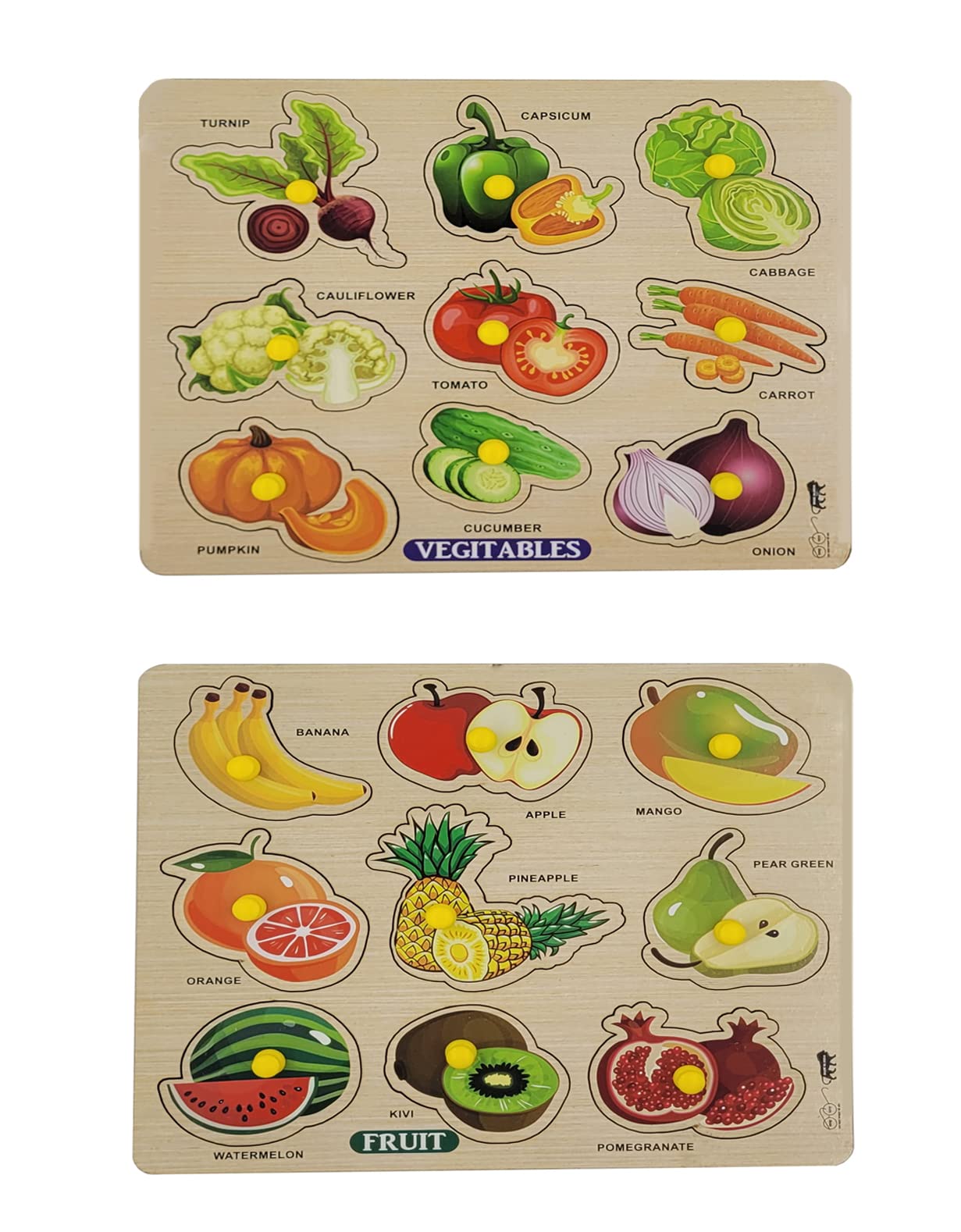 APPSTER Colorful Vegetables & Fruits Wooden Puzzle Toy for Kids Jigsaw Puzzles for Adults Baby Learning Educational Toys Board Game (Pack of 2) (B0C1H1D312) Amazon Price History, Amazon Price Tracker
