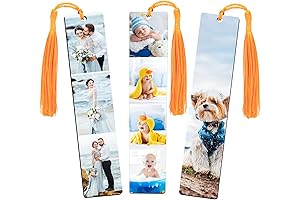 Personalized Bookmark Custom Photo Picture Bookmark Engraved Color Picture with Tassel