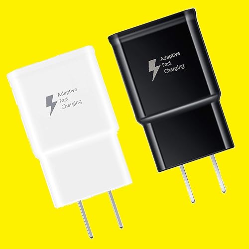 Miniatura 4 de Adaptador de pared de carga rápida para Samsung Galaxy S9  S8  S6  S7 - Note 109  8 EdgePlusActive % 75 cargador más rápido (2 adaptadores blanco y