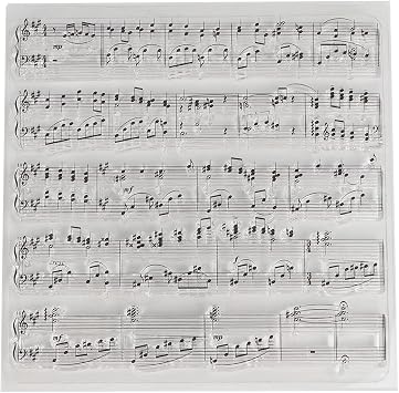 DIY Diary Scrapbooking Stamp Musical, Clear Stamps for Card Making, Versatile Symbol Stamp Set, Music Transparent Silicone Stamps, Music Notes Clear Rubber Stamps