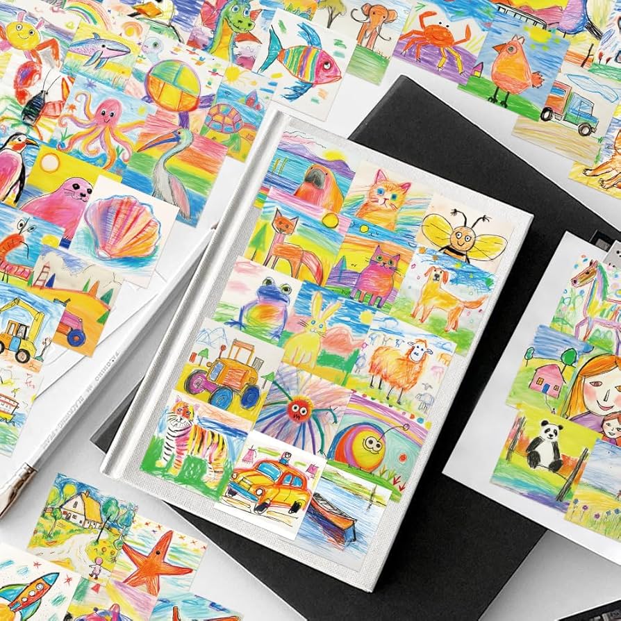 Amazon.co.jp: 子どもの描いた絵 ステッカー 54枚セット PVC 防水 Amazon.co.jp: 子どもの描いた絵 ステッカー 54枚セット PVC 防水