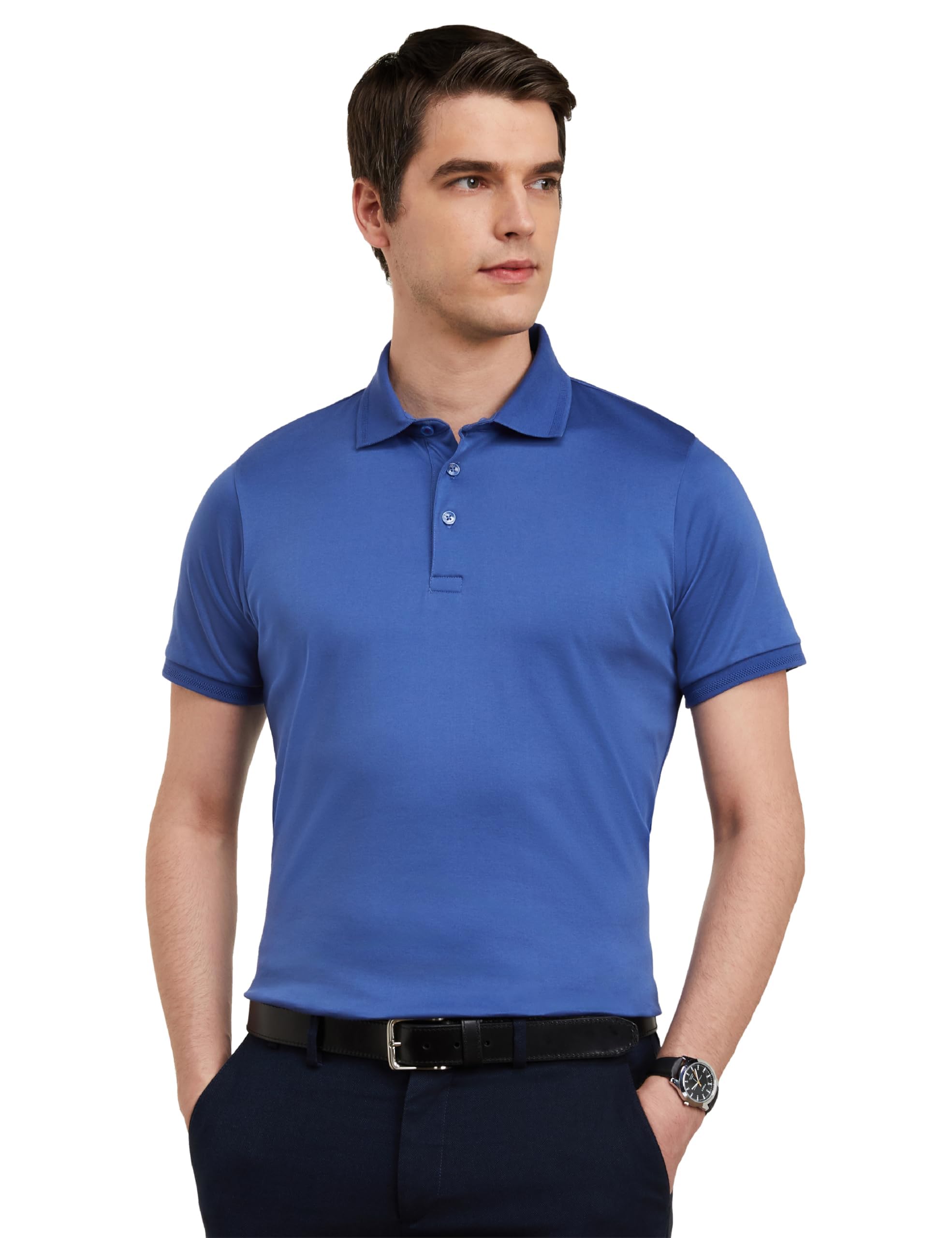 Men's Solid Super Soft Classic Polo T-Shirt: Regular Fit-image-38