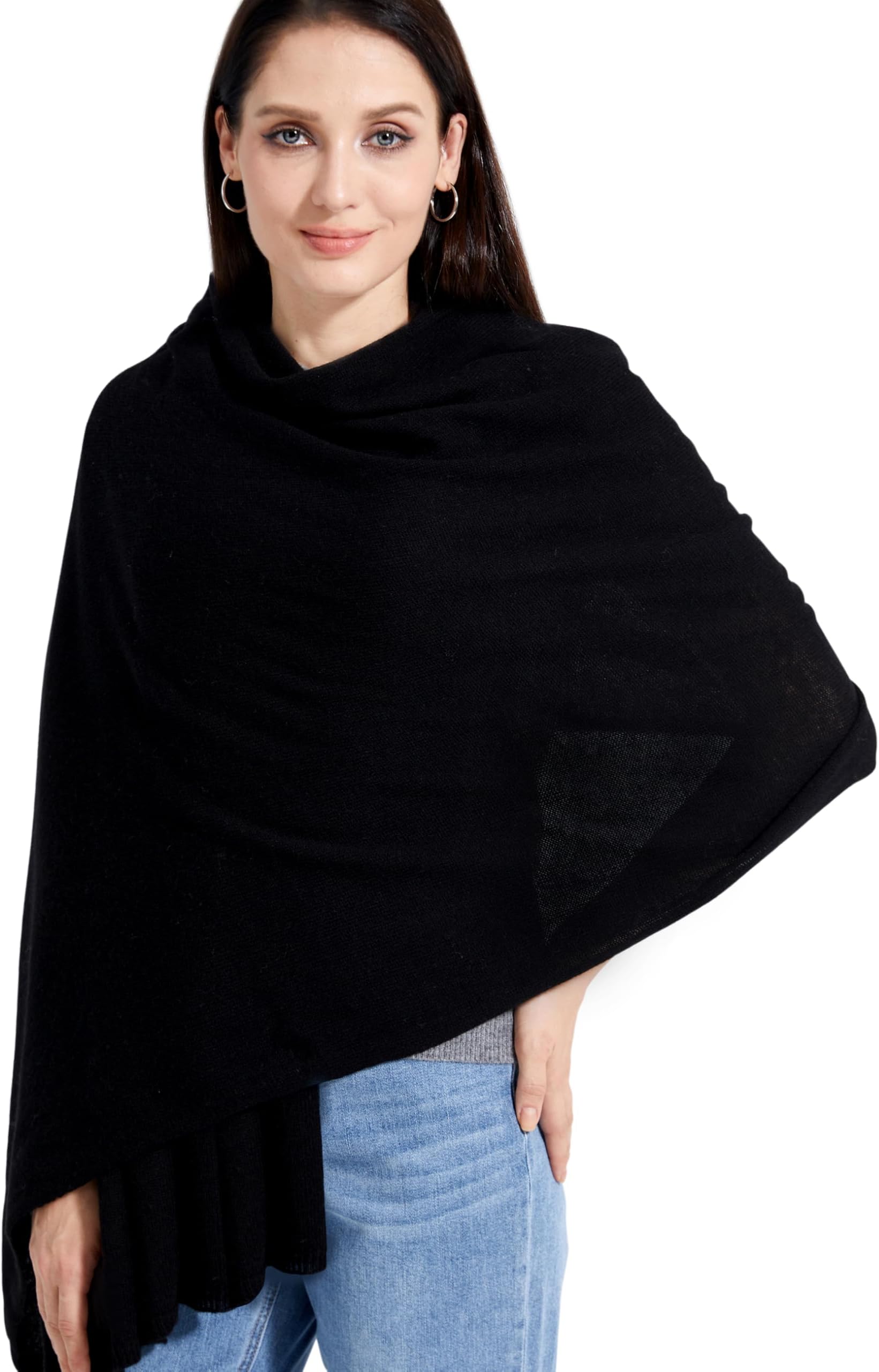 Soft Cashmere Blend Wrap Chic Scarf Stole for Women Wayfarer Travel Extra Large 87"x28"