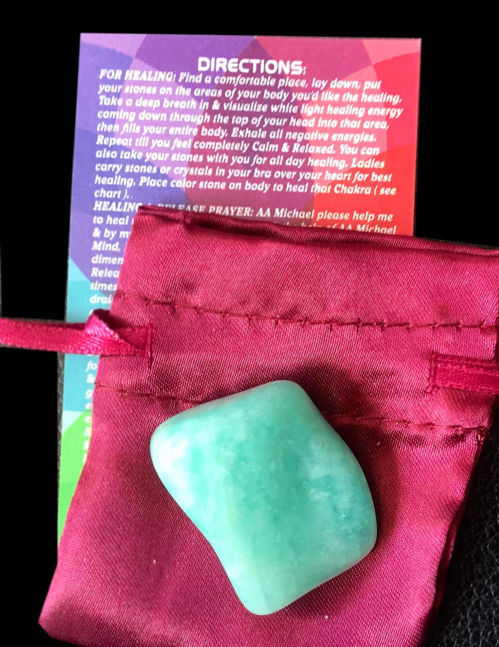 The Chrysalis Stone Tumbled Grade A Amazonite - Healing , Metaphysical Healing, Chakra
