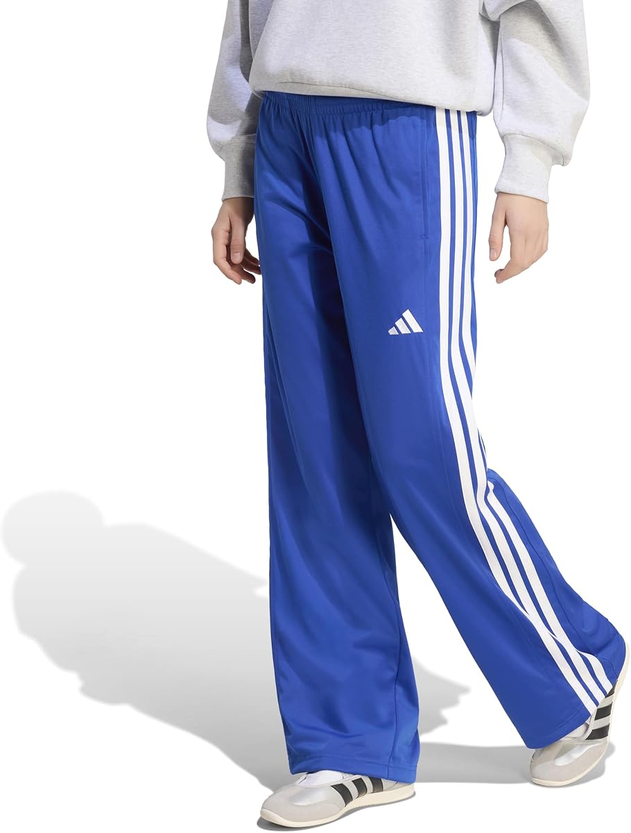 adidas Pantalones deportivos Dayready de pierna ancha para mujer - Negro
