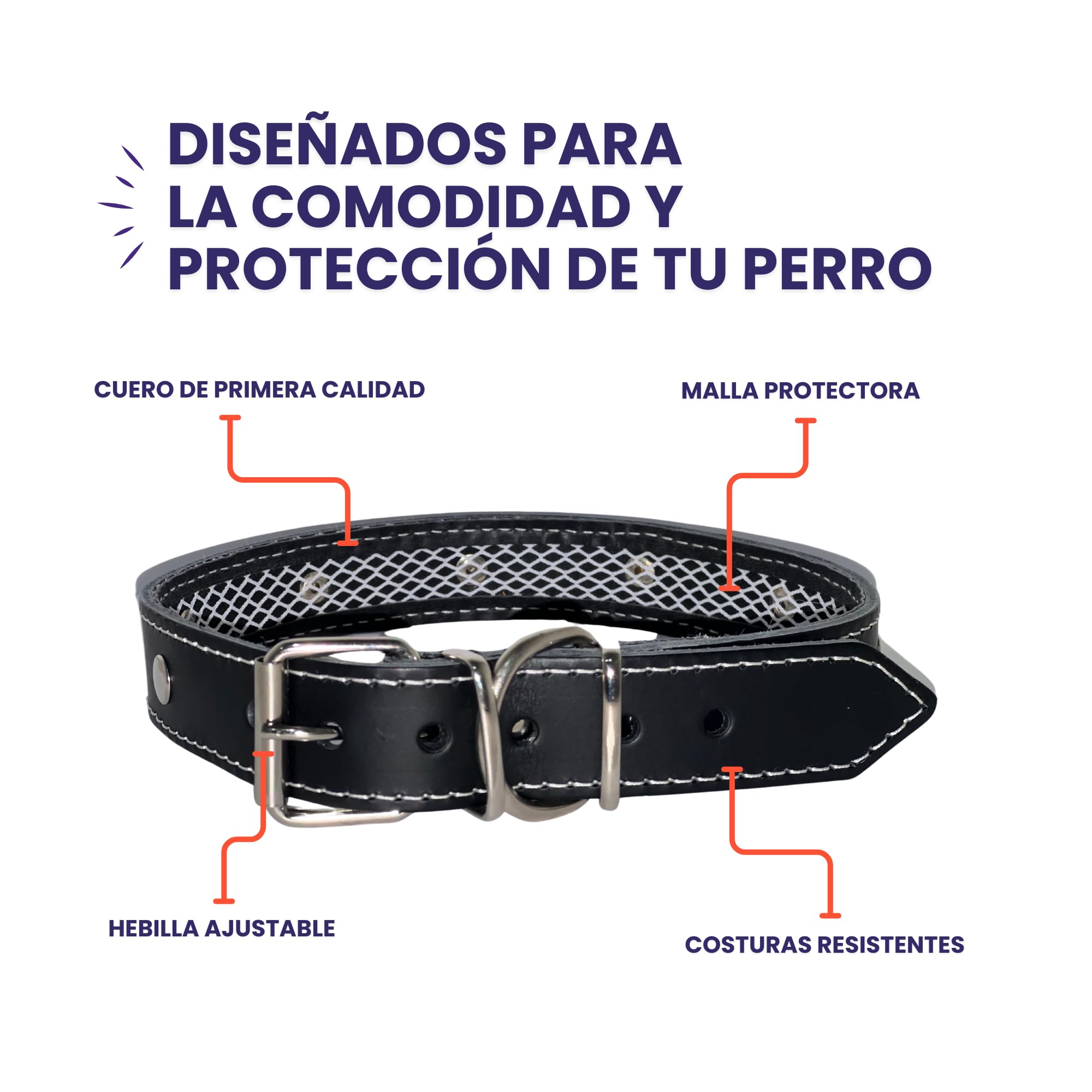 Collar para Perros con Funda para Collar Antiparasitario Perros, Hecho a Mano con Cuero de Primera Calidad Que Protege el Collar Antipulgas Perro y Prolonga su Duración