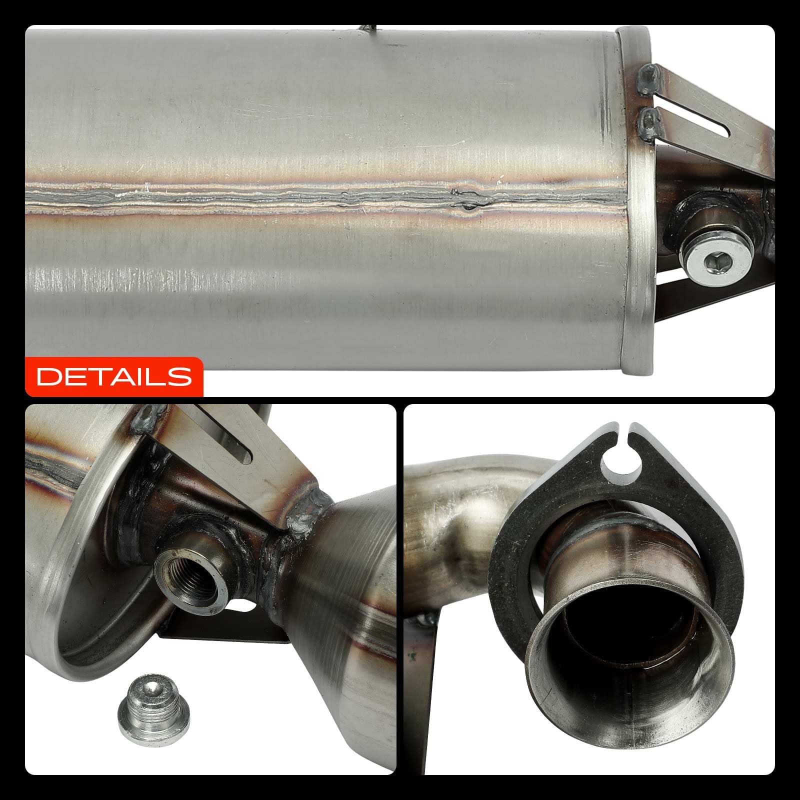 Frankberg Catalizador Gasolina Compatible con cabrio 450 0.6L 0.7L City-Coupé 450 0.6L 0.7L Fortwo cabrio 450 0.7L Fortwo Coupé 450 0.7L Replace# 0011953V001