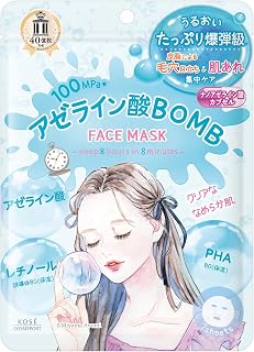 クリアターン アゼライン酸BOMB マスク フェイスパック シートマスク 低刺激 敏感肌 7枚入 KOSE