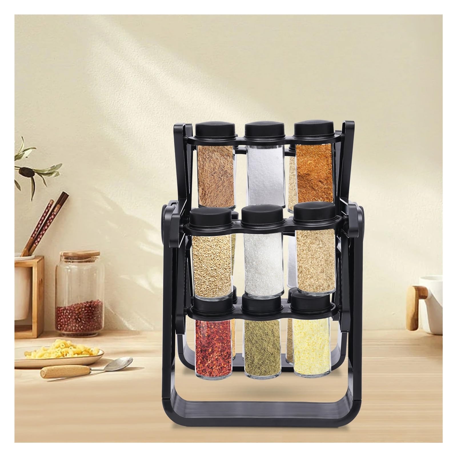 Botes Especias Tarros organizadores de Cocina, Juego de Almacenamiento de condimentos, Especias