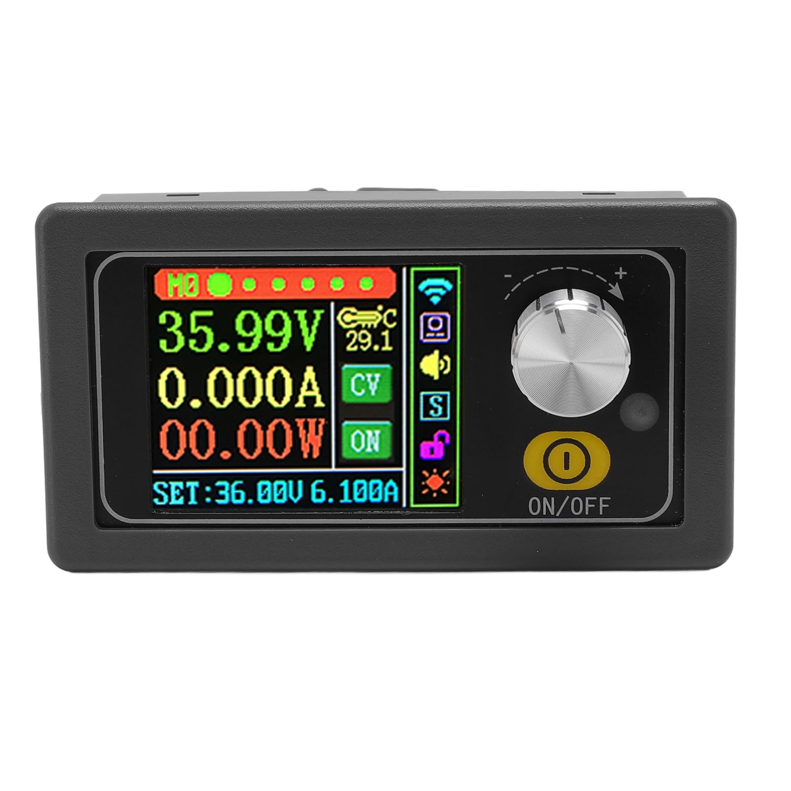 Jeffergarden Alimentatore CC Regolato Regolabile da 0 A 36 V, 12 A, 216 W con Display Digitale per Esperimenti di Laboratorio e Progetti elettronici.