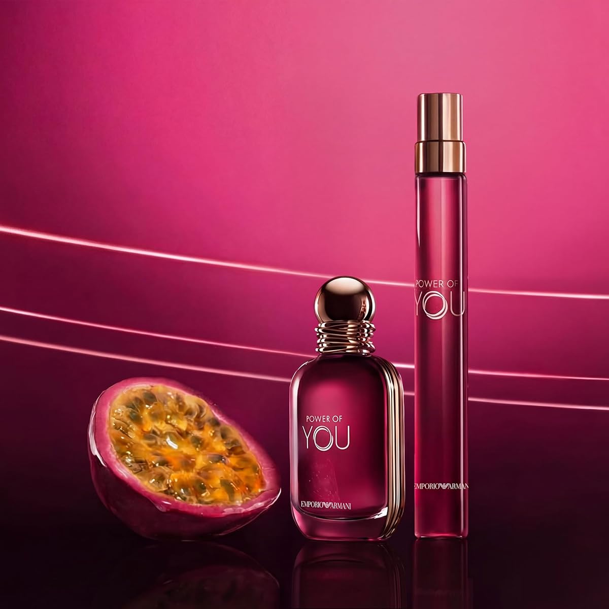 Armani Beauty Power of You Eau de Parfum - Perfume Gourmand para Mujer | Fragancia floral afrutada de larga duración con maracuyá, frangipani y vainilla, aroma para mujer perfecto para el uso diario