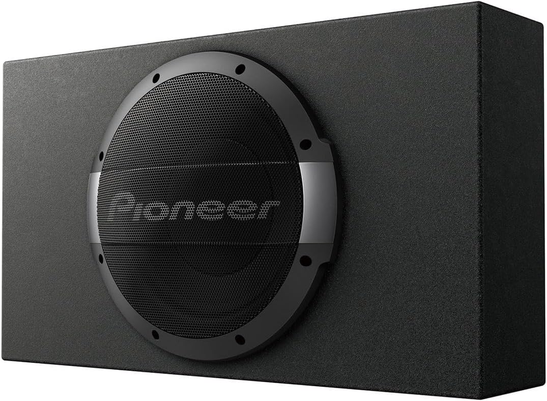 TS-WX1010LA Shallow Series 10" - 600 W Max Power, Shallow Depth Sealed Design - Active Pre-Loaded Enclosure Subwoofer