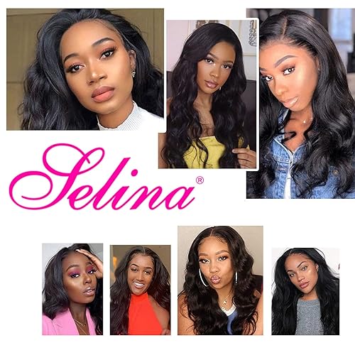 Miniatura 6 de Selina Cierre de encaje HD de 5 x 5, cierre de encaje brasileño ondulado, cierre de encaje, cabello humano sin procesar, cabello virgen brasileño,