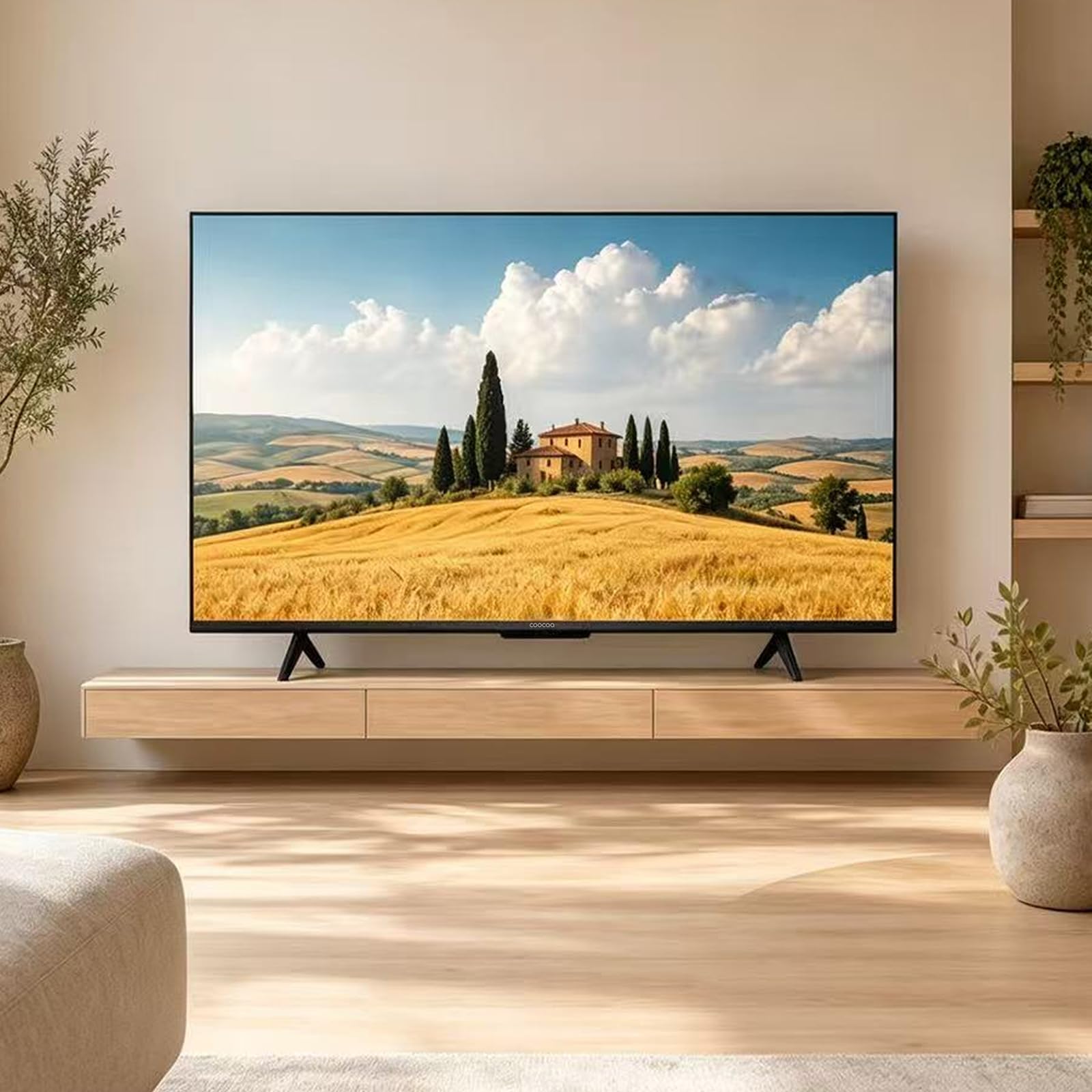 coocaa 60 Zoll Fernseher QD-Mini LED TV, 4K Smart TV mit Google TV, HDR10+, Dolby Vision&Atmos, Local Dimming, MEMC Bewegungsglättung, S AI Prozessor, Triple Tuner DVB-T2/C/S2, 60CGNH70Z (2026)