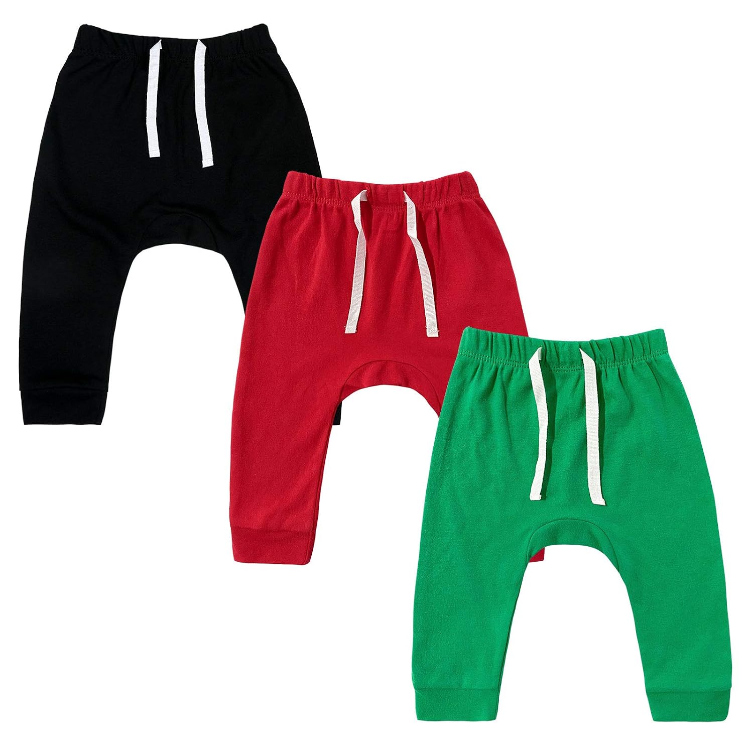 SOBOWO Newborn Baby Boy Girl 3-Pack Joggers Infant Baby Cotton Harem Pants for Toddler Boys Girls 0-3T Interlock 195 GSM - Review, Price and Buying Guide