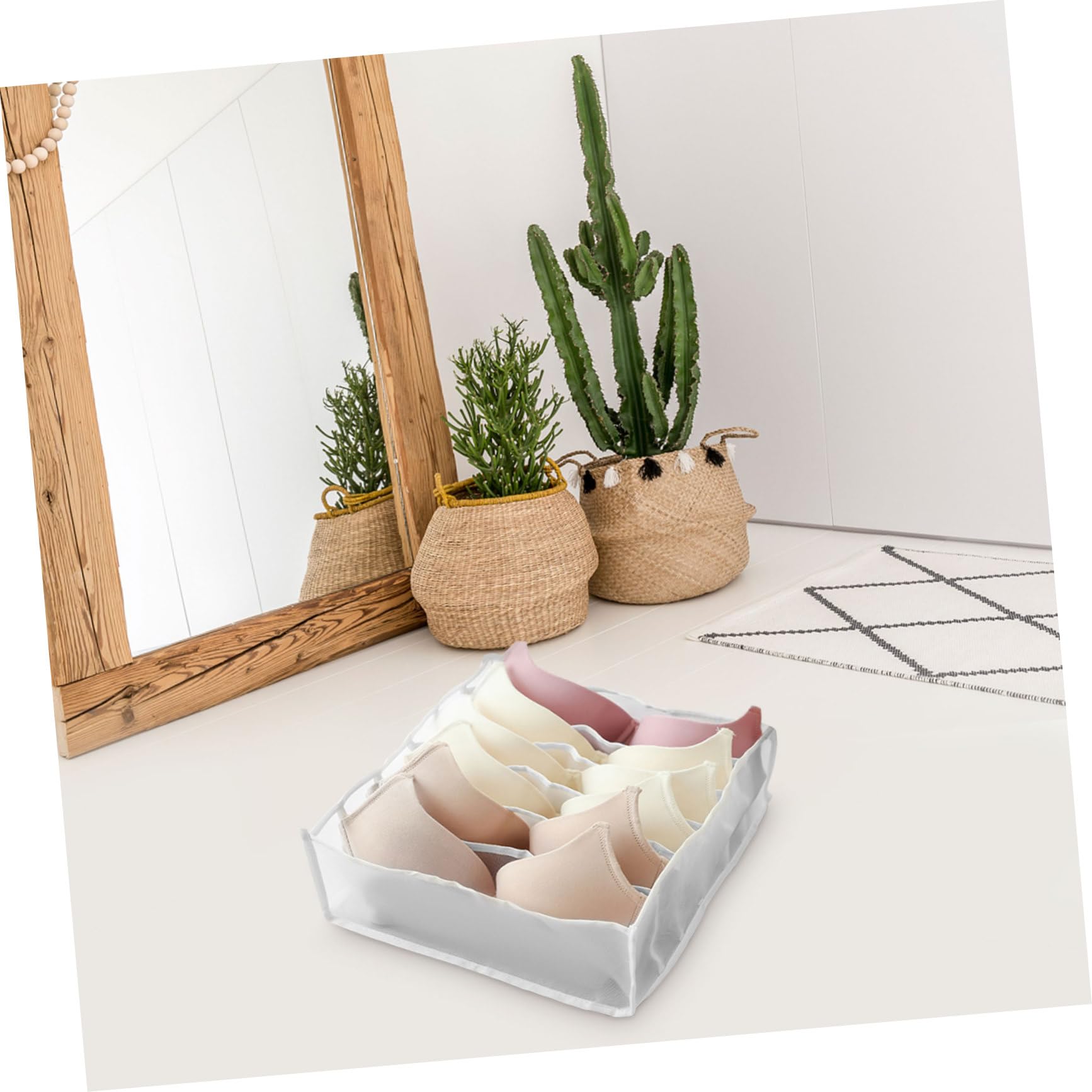 Cabilock 6pezzi Organizer Per Armadio Per Sottovesti Calze e Cravatte Di Contenitori Con Scomparti Per Biancheria Intima e Accessori Soluzione Pratica Per Closet Ordinato