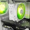 MSI MAG COREFROZR AA13 WHITE 120mm ARGB White Processor Air Cooler