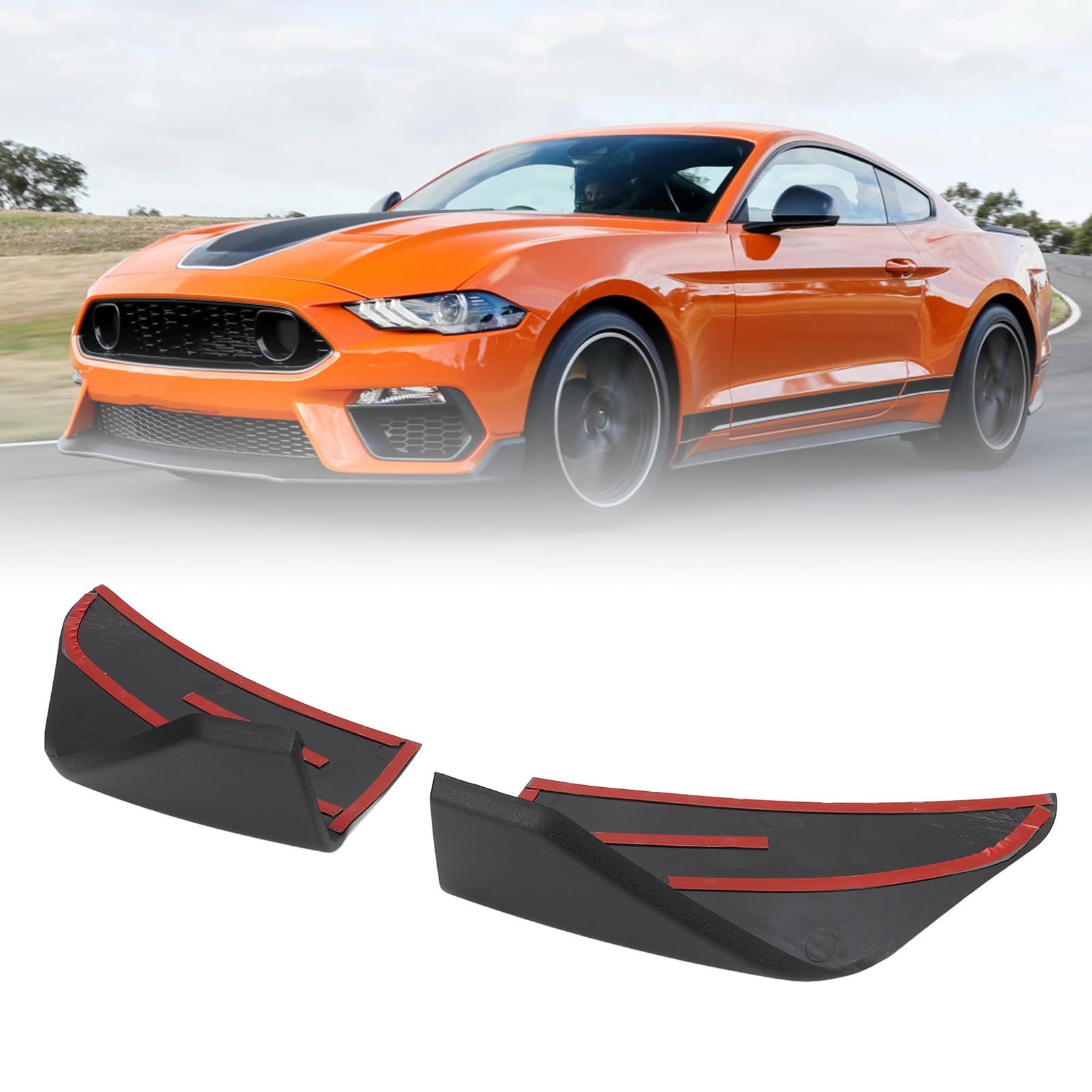 Spoiler Angolare, Migliora Aerodinamica e Stile Sportivo Splitter Labbro ABS Universale for Auto Stradali Tuning, Miglioramento Estetico e Personalizzazione Veicoli