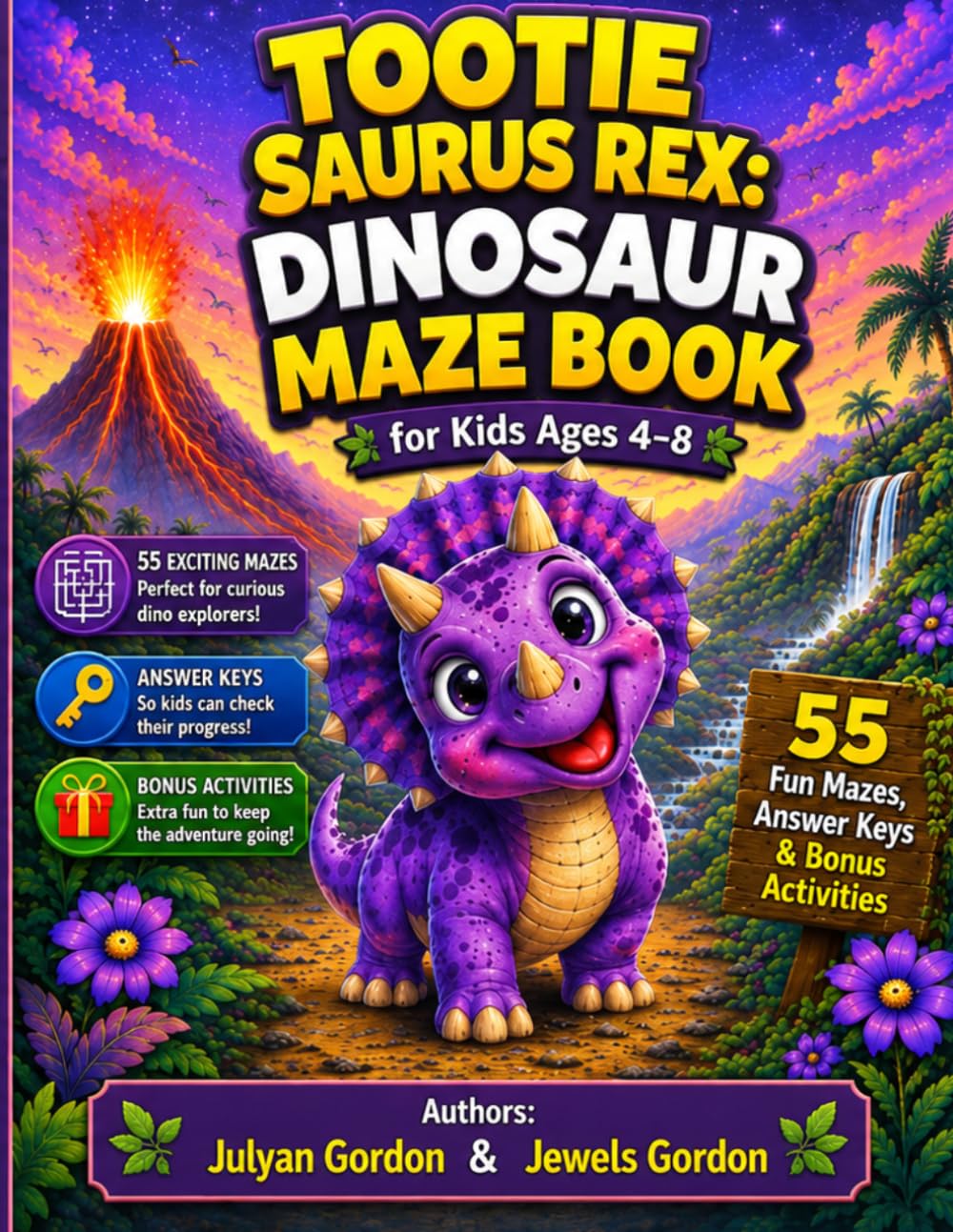Tootie Saurus Rex:: Dinosaur Maze Book FOR KIDS AGES 4-8