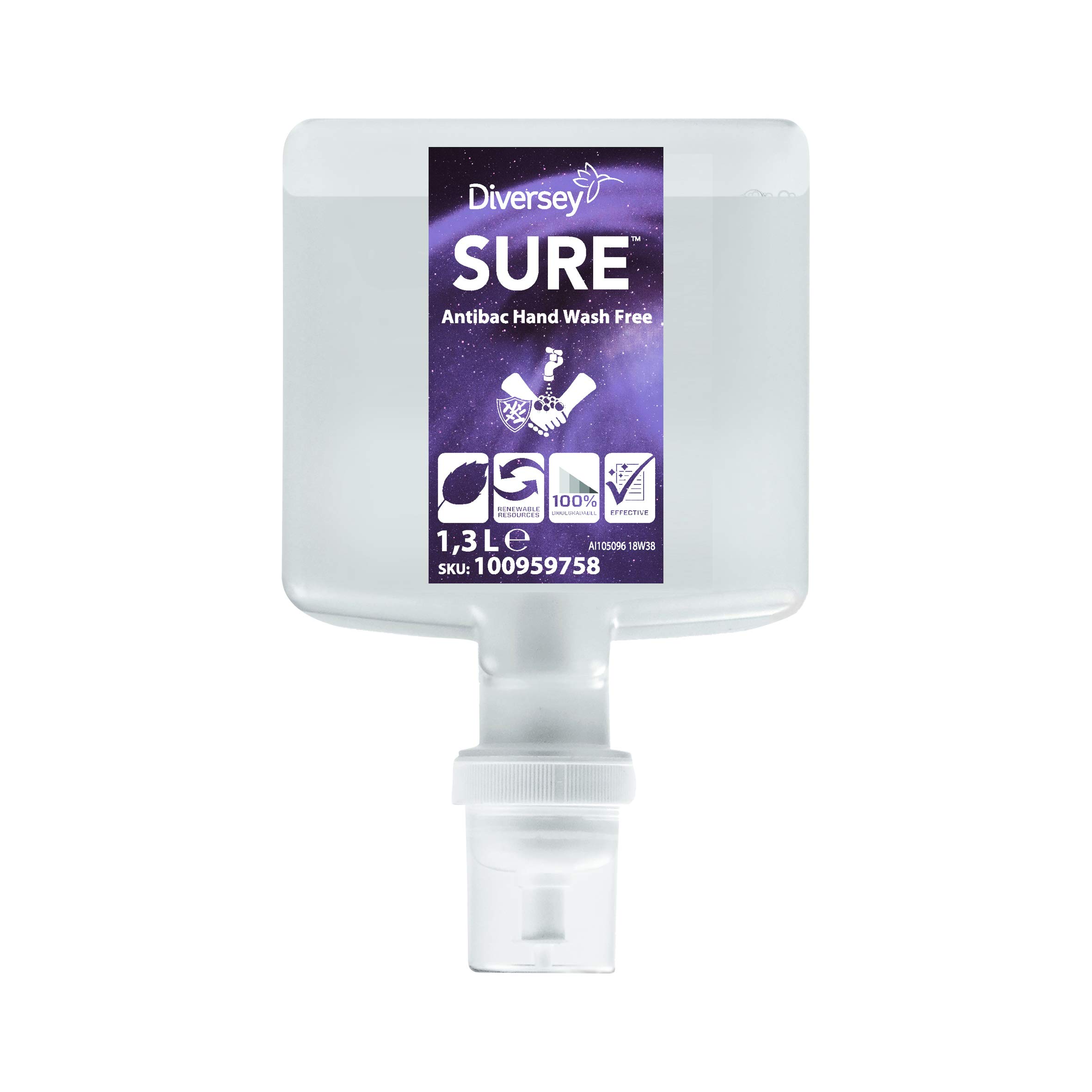 Diversey Antibac HandW.Free IntelliCare, antibakterielle Seife Sure