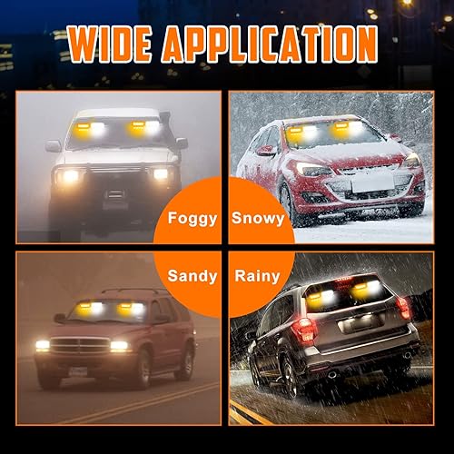 Miniatura 8 de Luz estroboscópica LED para salpicadero, 16 modos intermitentes 2 en 1, luces estroboscópicas LED de 12 V LED de alta intensidad para parabrisas