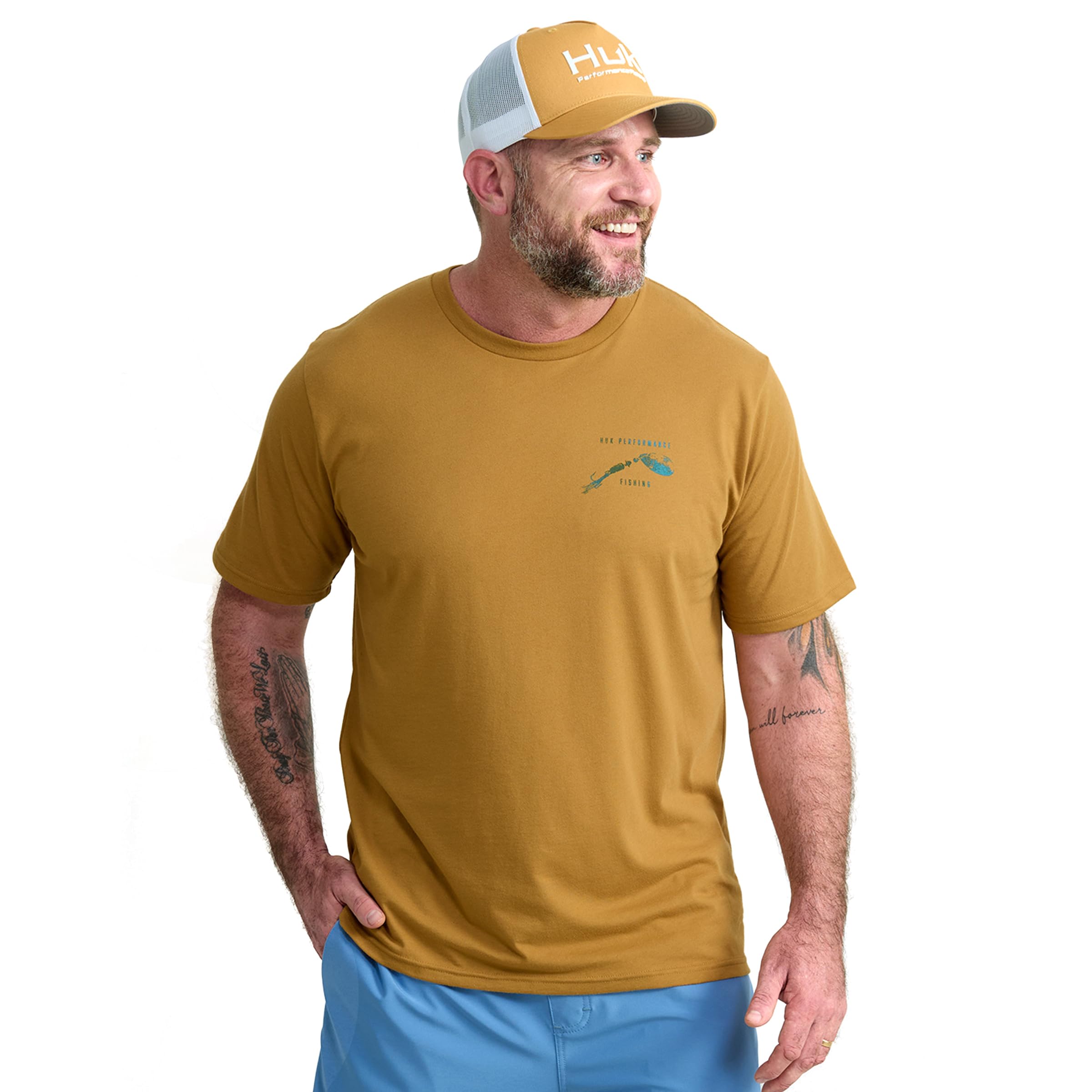 HUK Mens Performance Fishing Logo Tee, Short Sleeve T-Shirt for Men — view 19