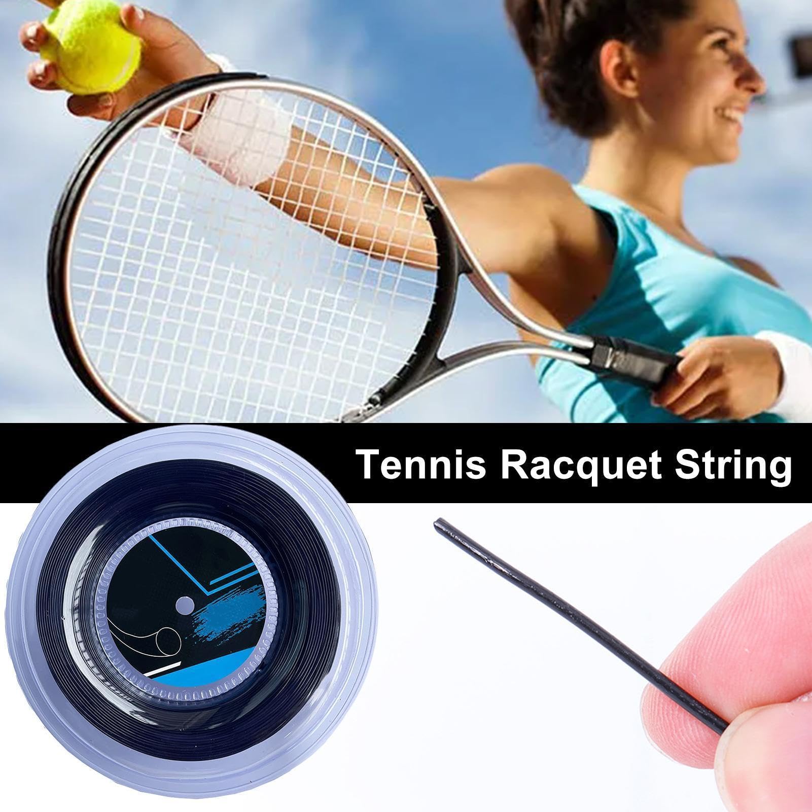 Tennisstring für das Training, Tennispraxis String Multifunktionale | 200 -m -Tennisschlägerdämpferschockdämpfungsstraße für Anfängertraining und Wettbewerbe