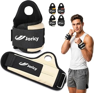 Wrist Weights with Thumb Loops Lock for Women Men Leather Weighted Gloves A Pair of 2 3 4 6 LBS Ankle Weights Prevent Slipping Arm Weight for Boxing Running Strength Training Home Rehab Exercise